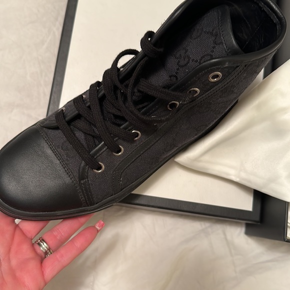 GUCCI high top sneakers size 35.5/6 - Picture 6 of 6